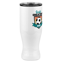 Thumbnail for World's Greatest Dad Pilsner Tumbler (20 oz) - Soccer - Front Right View