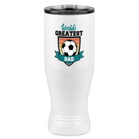 Thumbnail for World's Greatest Dad Pilsner Tumbler (20 oz) - Soccer - Left View