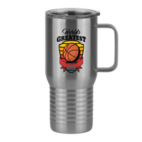 Thumbnail for World's Greatest Dad Travel Coffee Mug Tumbler with Handle (20 oz) - Basketball - Right View