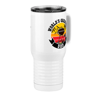 Thumbnail for World's Greatest Dad Travel Coffee Mug Tumbler with Handle (20 oz) - BBQ - Front Right View