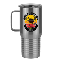 Thumbnail for World's Greatest Dad Travel Coffee Mug Tumbler with Handle (20 oz) - BBQ - Left View