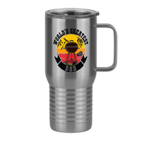 Thumbnail for World's Greatest Dad Travel Coffee Mug Tumbler with Handle (20 oz) - BBQ - Right View