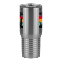 Thumbnail for World's Greatest Dad Travel Coffee Mug Tumbler with Handle (20 oz) - Biking - Front View
