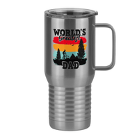 Thumbnail for World's Greatest Dad Travel Coffee Mug Tumbler with Handle (20 oz) - Biking - Right View
