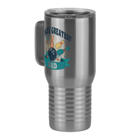 Thumbnail for World's Greatest Dad Travel Coffee Mug Tumbler with Handle (20 oz) - Bowling - Front Left View