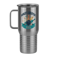 Thumbnail for World's Greatest Dad Travel Coffee Mug Tumbler with Handle (20 oz) - Bowling - Left View