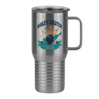 Thumbnail for World's Greatest Dad Travel Coffee Mug Tumbler with Handle (20 oz) - Bowling - Right View