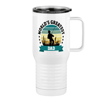 Thumbnail for World's Greatest Dad Travel Coffee Mug Tumbler with Handle (20 oz) - Fishing - Right View