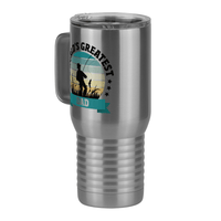 Thumbnail for World's Greatest Dad Travel Coffee Mug Tumbler with Handle (20 oz) - Fishing - Front Left View
