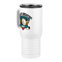 Thumbnail for World's Greatest Dad Travel Coffee Mug Tumbler with Handle (20 oz) - Golf - Front Left View