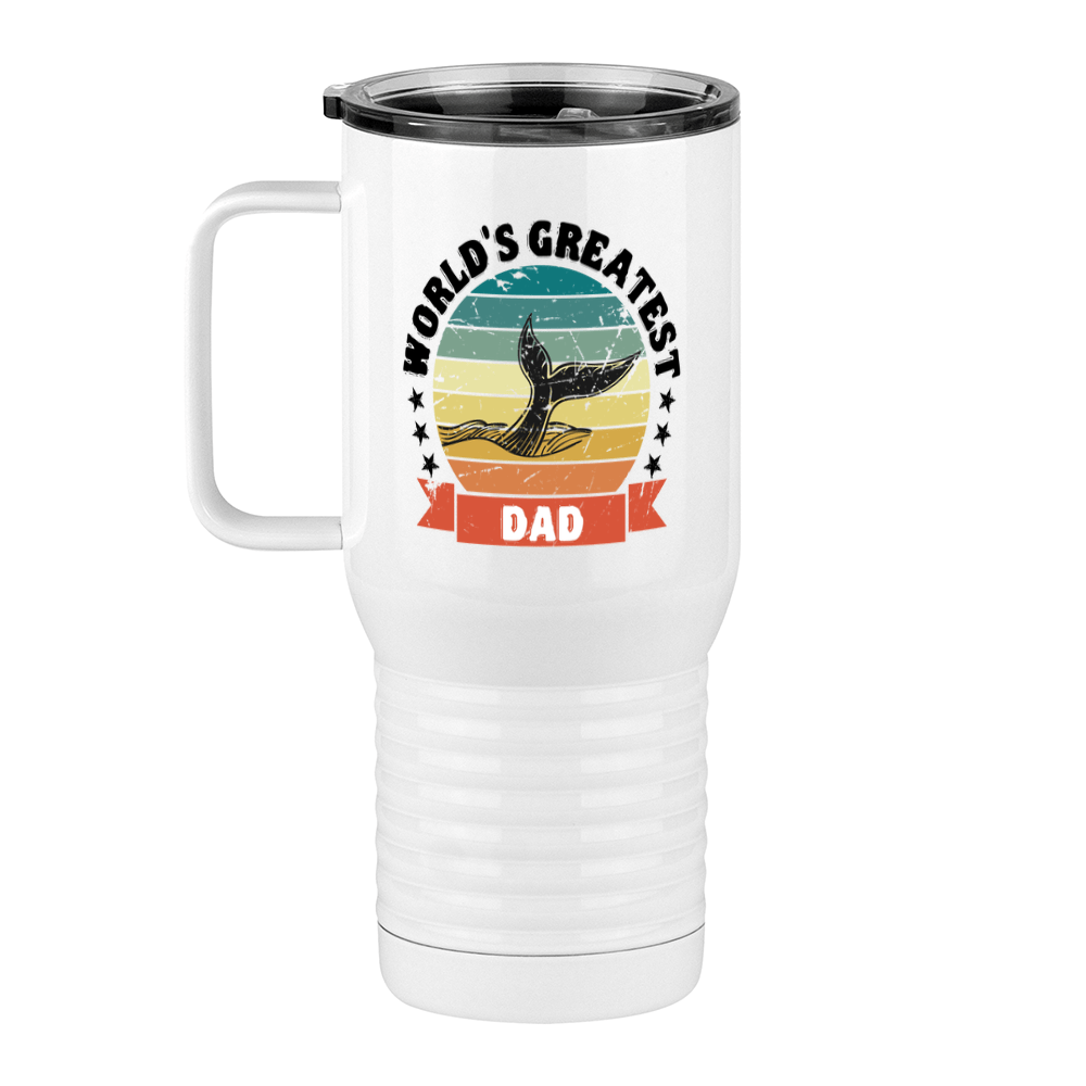 World's Greatest Dad Travel Coffee Mug Tumbler with Handle (20 oz) - Nature - Left View