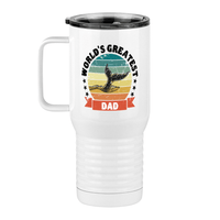 Thumbnail for World's Greatest Dad Travel Coffee Mug Tumbler with Handle (20 oz) - Nature - Left View