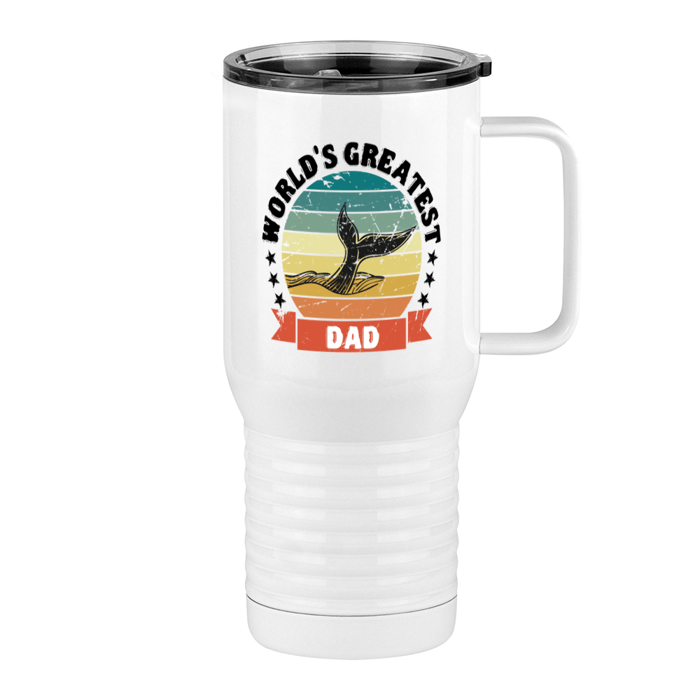World's Greatest Dad Travel Coffee Mug Tumbler with Handle (20 oz) - Nature - Right View