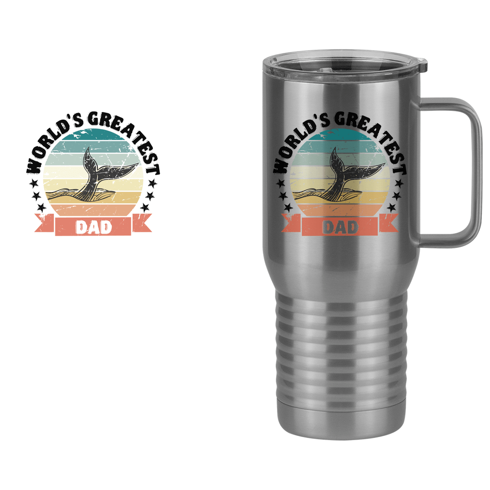 World's Greatest Dad Travel Coffee Mug Tumbler with Handle (20 oz) - Nature - Design View