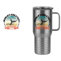 Thumbnail for World's Greatest Dad Travel Coffee Mug Tumbler with Handle (20 oz) - Nature - Design View