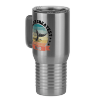 Thumbnail for World's Greatest Dad Travel Coffee Mug Tumbler with Handle (20 oz) - Nature - Front Left View