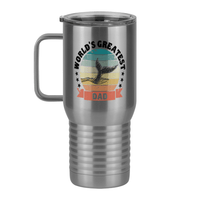 Thumbnail for World's Greatest Dad Travel Coffee Mug Tumbler with Handle (20 oz) - Nature - Left View