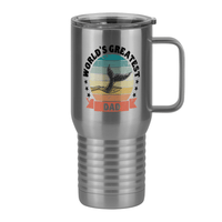 Thumbnail for World's Greatest Dad Travel Coffee Mug Tumbler with Handle (20 oz) - Nature - Right View