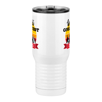 Thumbnail for World's Greatest Dad Travel Coffee Mug Tumbler with Handle (20 oz) - Outdoors - Front View