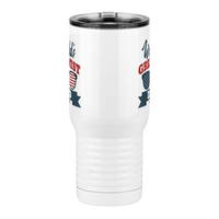 Thumbnail for World's Greatest Dad Travel Coffee Mug Tumbler with Handle (20 oz) - USA Sunglasses - Front View