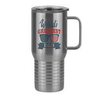 Thumbnail for World's Greatest Dad Travel Coffee Mug Tumbler with Handle (20 oz) - USA Sunglasses - Right View