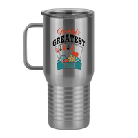 Thumbnail for World's Greatest Dad Travel Coffee Mug Tumbler with Handle (20 oz) - Poker - Left View