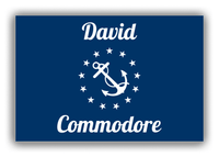 Thumbnail for Personalized Yacht Club Officer Canvas Wrap & Photo Print - Commodore - Front View