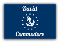 Thumbnail for Personalized Yacht Club Officer Canvas Wrap & Photo Print - Commodore - Front View