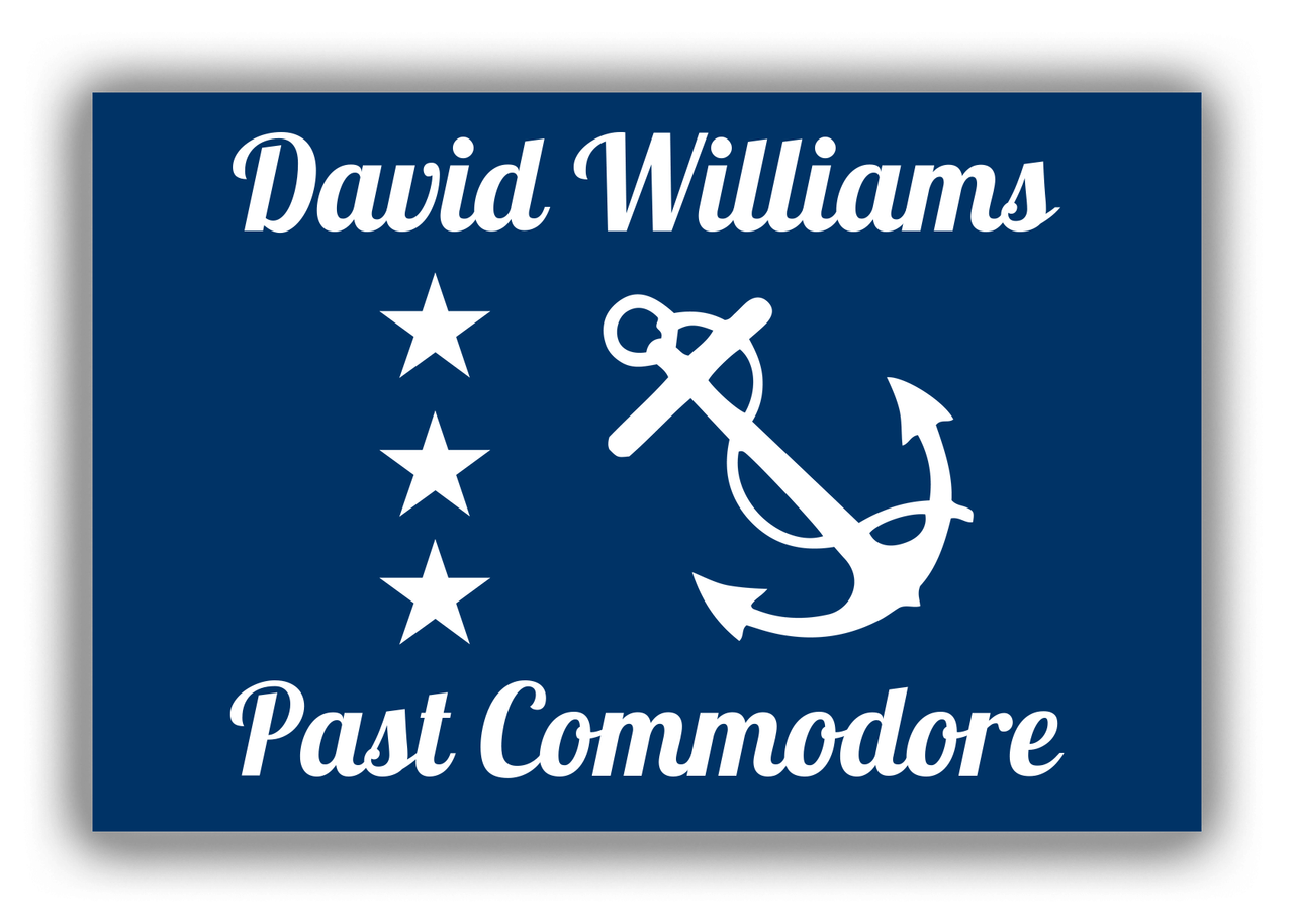 Personalized Yacht Club Officer Canvas Wrap & Photo Print - Past Commodore - Front View