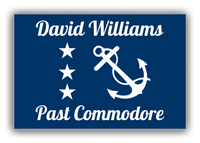 Thumbnail for Personalized Yacht Club Officer Canvas Wrap & Photo Print - Past Commodore - Front View