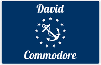 Thumbnail for Personalized Yacht Club Officer Placemat - Commodore -  View
