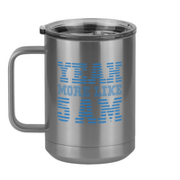 Thumbnail for Yeah More Like 5 AM Coffee Mug Tumbler with Handle (15 oz) - Left View