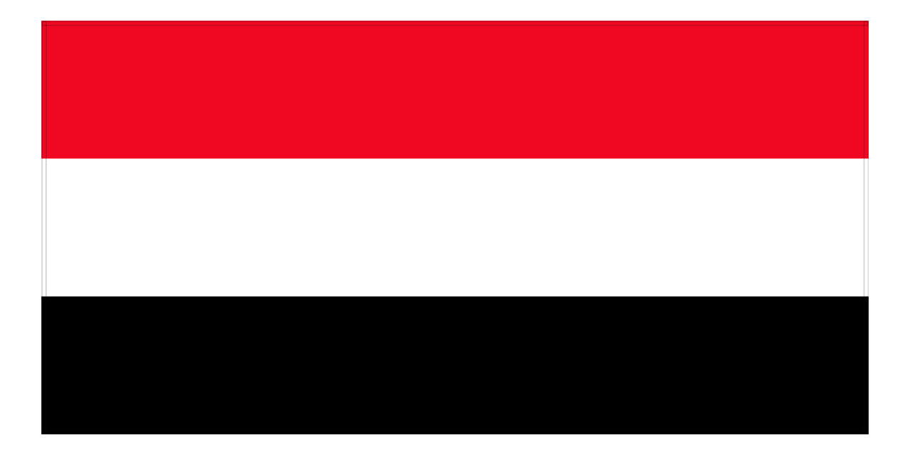Yemen Flag Beach Towel - Front View