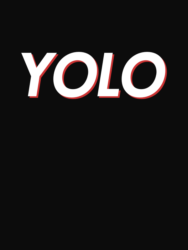 YOLO T-Shirt - Black - Decorate View