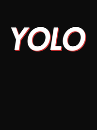 Thumbnail for YOLO T-Shirt - Black - Decorate View