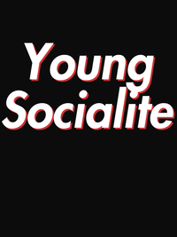 Thumbnail for Young Socialite T-Shirt - Black - Decorate View