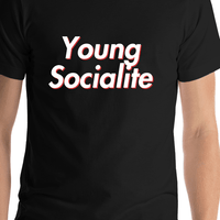 Thumbnail for Young Socialite T-Shirt - Black - Shirt Close-Up View