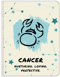 Thumbnail for Zodiac Sign Notebook - Characteristics of a Cancer - Front View