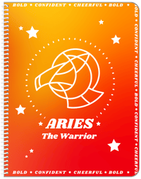 Thumbnail for Zodiac Sign Notebook - Traits of an Aries - Front View