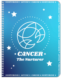 Thumbnail for Zodiac Sign Notebook - Traits of a Cancer - Front View