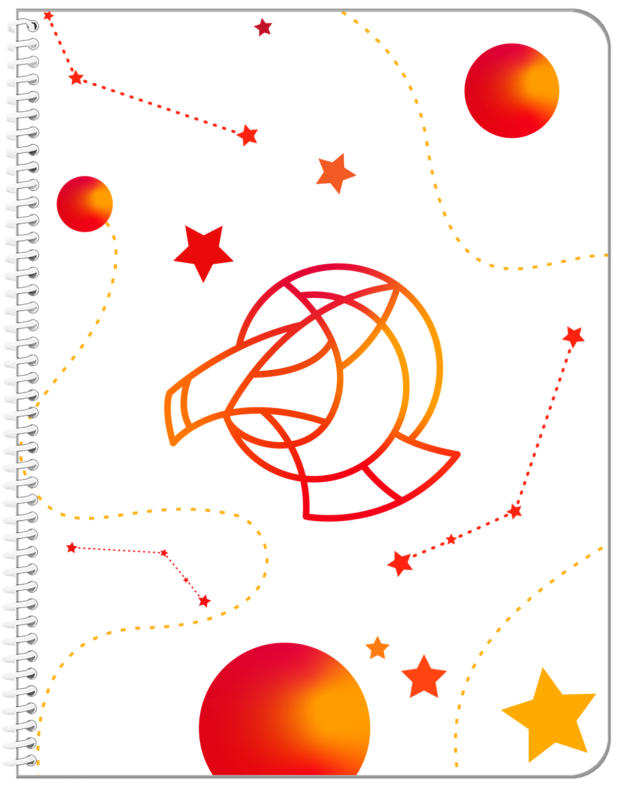 Zodiac Sign Notebook - Constellations - Aries - Front View