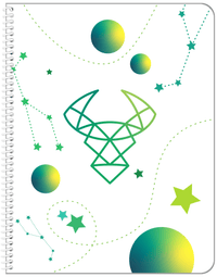 Thumbnail for Zodiac Sign Notebook - Constellations - Taurus - Front View