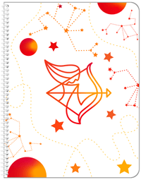 Thumbnail for Zodiac Sign Notebook - Constellations - Sagittarius - Front View