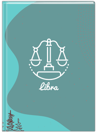 Thumbnail for Personalized Zodiac Sign Journal - Line Art - Libra - Front View