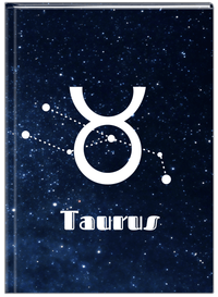 Thumbnail for Personalized Zodiac Sign Journal - Night Sky - Taurus - Front View