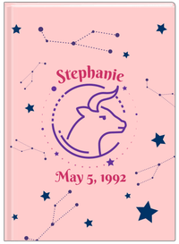 Thumbnail for Personalized Zodiac Sign Journal - Constellation - Taurus - Front View