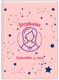 Thumbnail for Personalized Zodiac Sign Journal - Constellation - Virgo - Front View