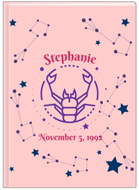 Thumbnail for Personalized Zodiac Sign Journal - Constellation - Scorpio - Front View