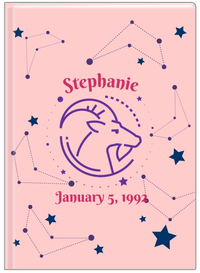Thumbnail for Personalized Zodiac Sign Journal - Constellation - Capricorn - Front View