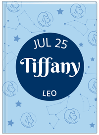 Thumbnail for Personalized Zodiac Sign Journal - Constellation Circle - Leo - Front View